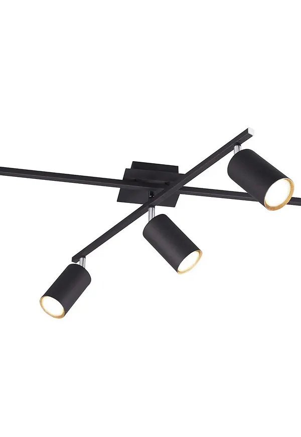 Svart Trio Lighting-taklampa i smickrande modell.