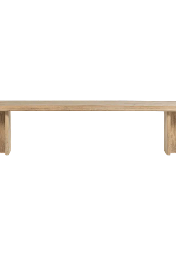 Beige WOOOD-bänk i fantastiskt fin modell.