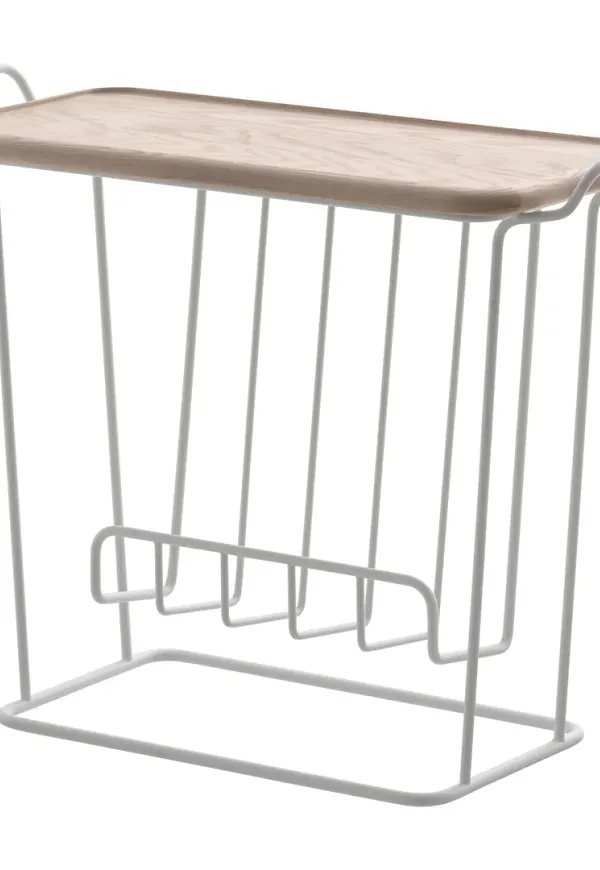 Vit Maze-avlastningsbord i fantastiskt snygg modell.