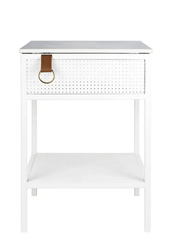 Vit Maze-sidobord i ikonisk modell.