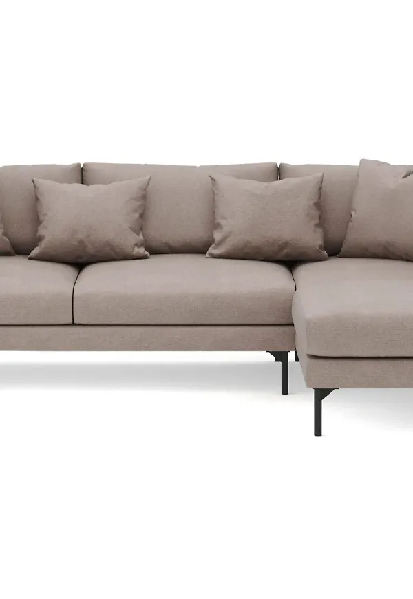 Brun Scandi Days-divansoffa i härlig modell.