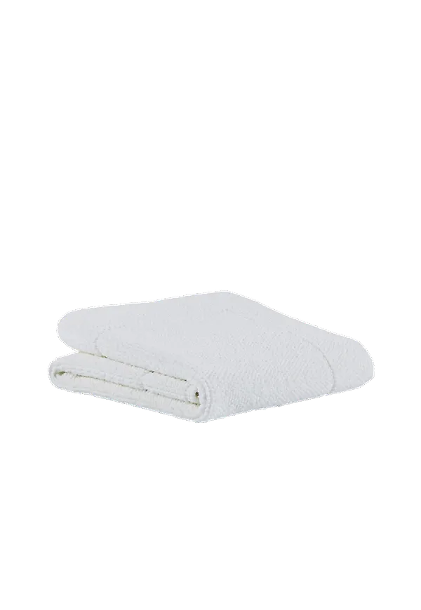 Vit Mille Notti-badrumsmatta i fantastiskt fin modell.