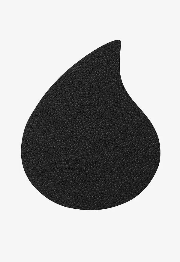 Trendig glasunderlägg i svart från MiLLE W NORDISK DESIGN.