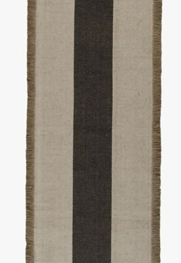 Riktigt trendig bomullsmatta i svart från hemtex.