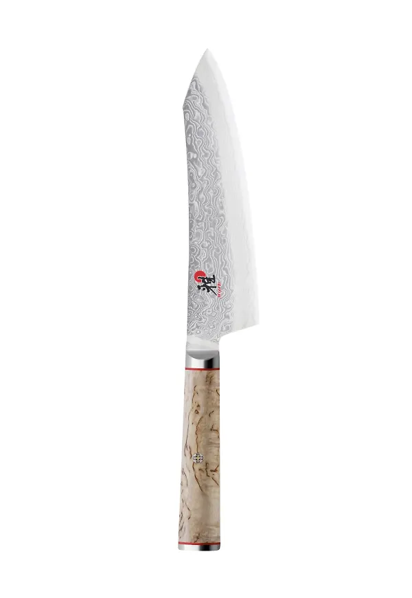 Elegant kockkniv i silverfärgade från Miyabi.