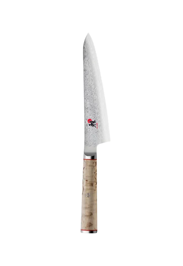 Silverfärgad Miyabi-kniv i exklusiv modell.