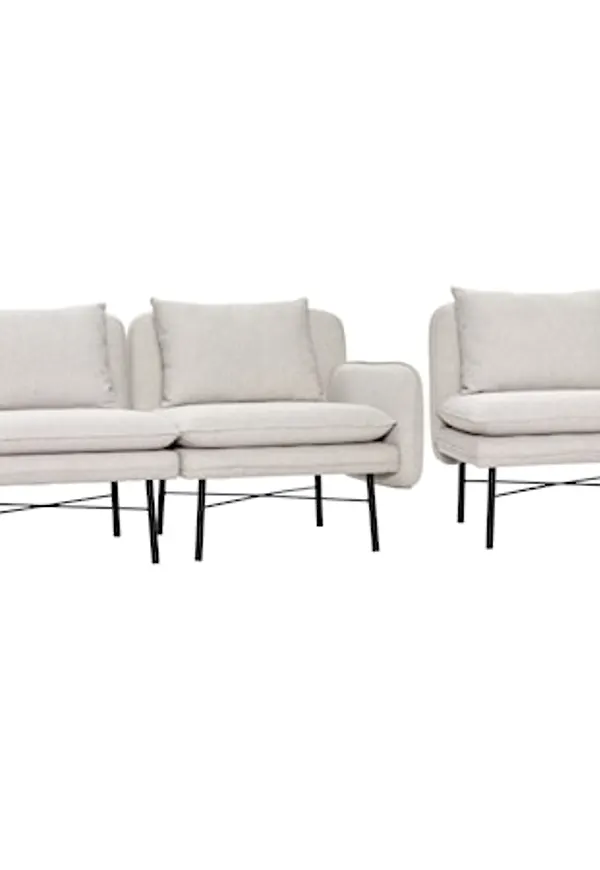 Grå Hübsch-soffa i superfin modell.