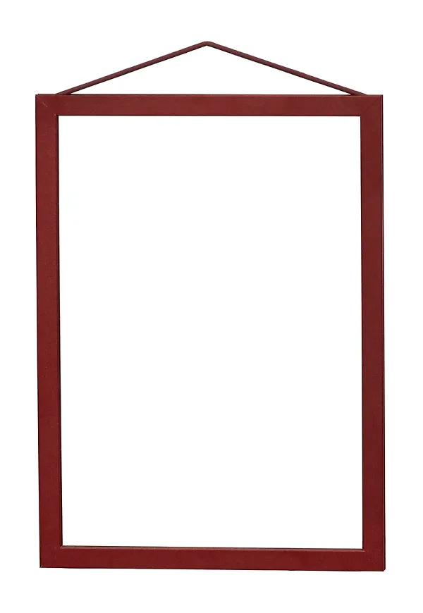 Röd Moebe-ramar i klassisk modell.