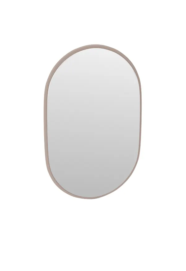 Beige Montana-väggspegel i exklusiv modell.