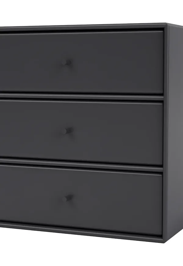 Grå Montana-hylla i trendig modell.