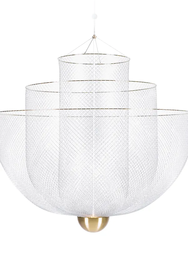 Silver Moooi-taklampa i klassisk modell.
