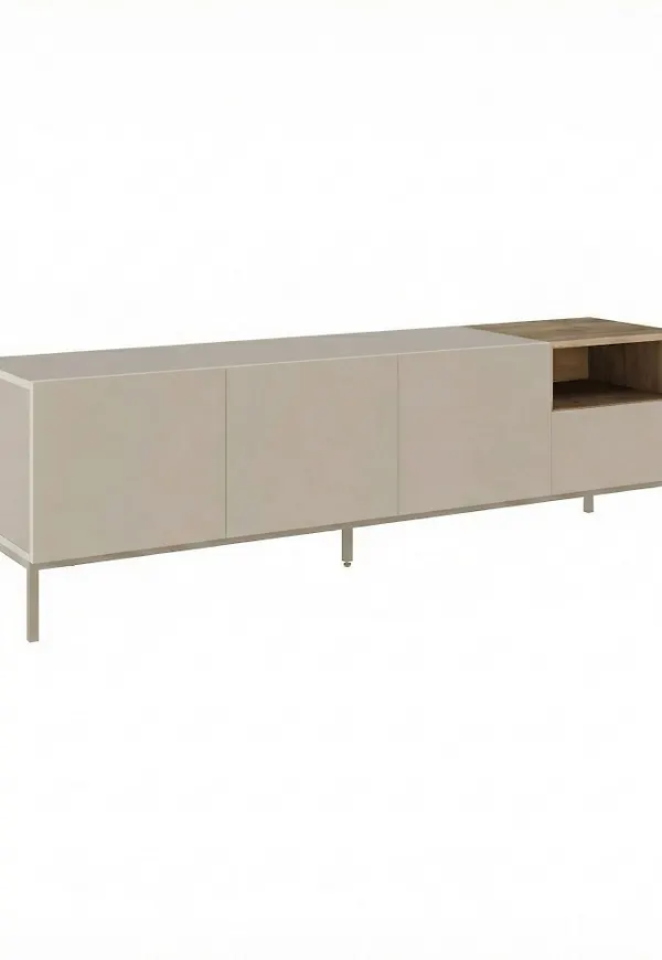 Snygg bänk i beige färg gjord i ek.
