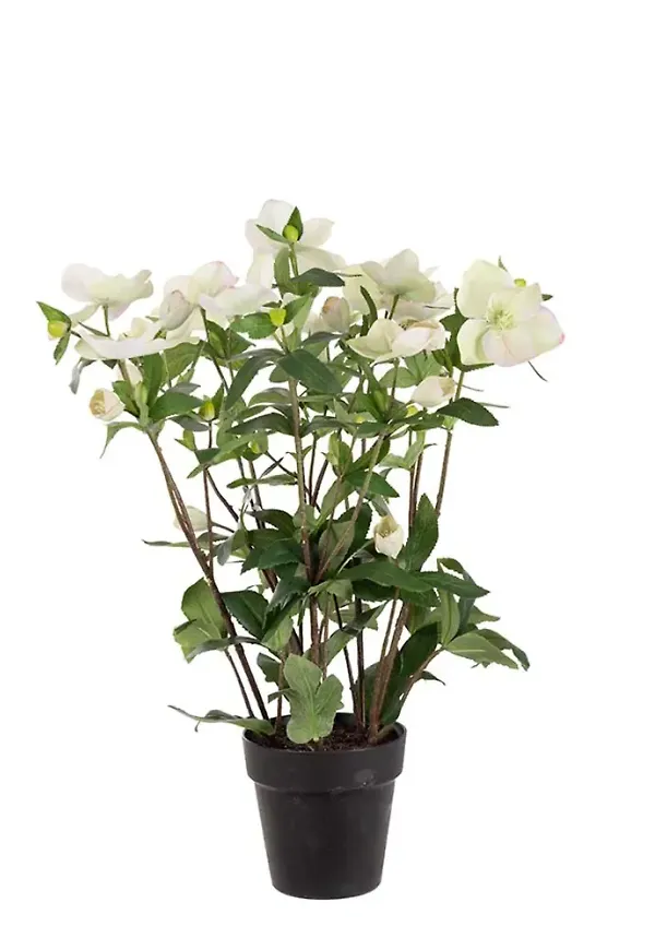 Vit Mr Plant-konstväxt i skön modell.
