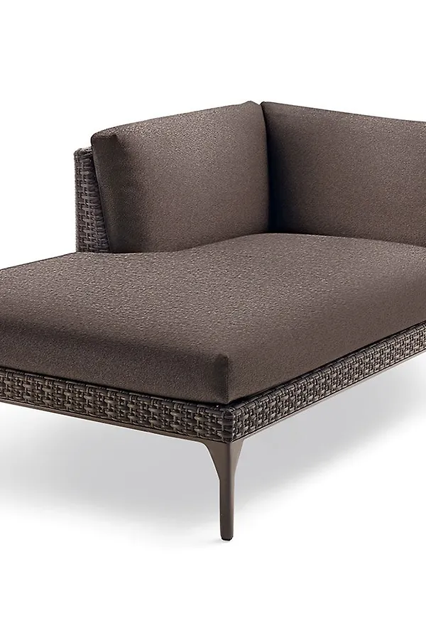 Fantastiskt snygg brun möbel i aluminium från Dedon.