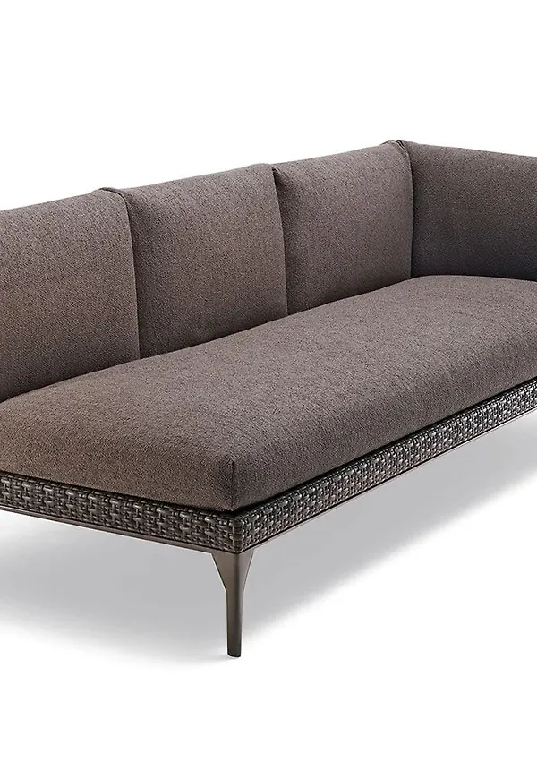 Otroligt fin brun utemöbel i aluminium från Dedon.