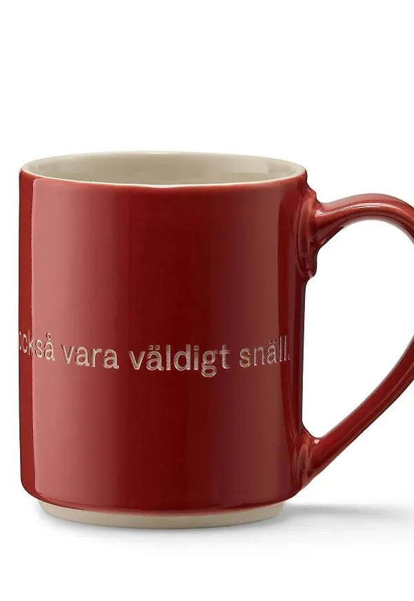Riktigt fin mugg i rött från Design House Stockholm.