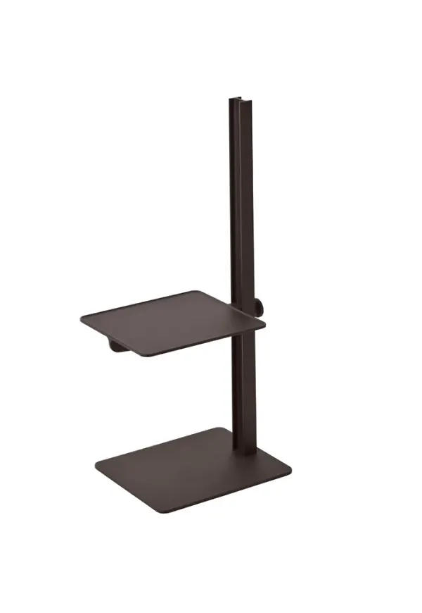 Brun Museum-avlastningsbord i modern modell.