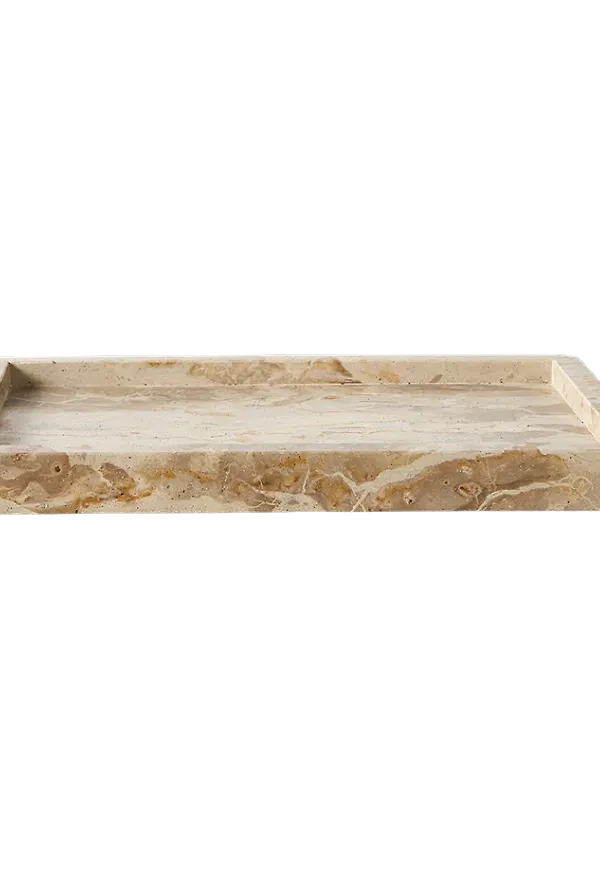 Beige Muubs-bricka i riktigt trendig modell.