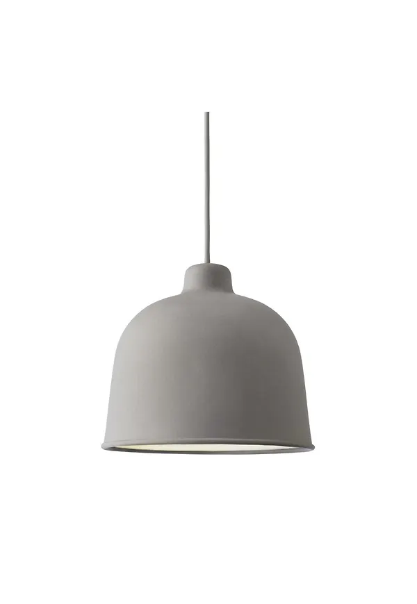 Jättesnygg pendellampa i grått från Muuto.