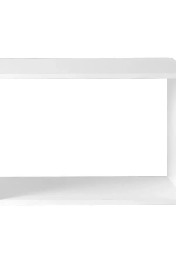 Vit Muuto-hylla i ikonisk modell.