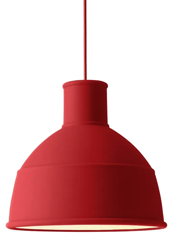 Riktigt trendig röd lampa 2025 från Muuto.