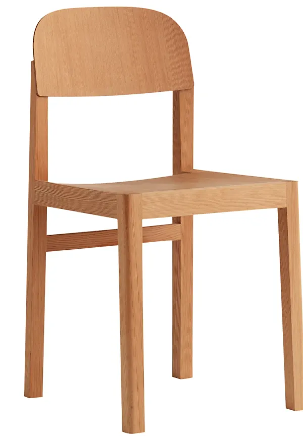 Brun Muuto-stol i modern modell.