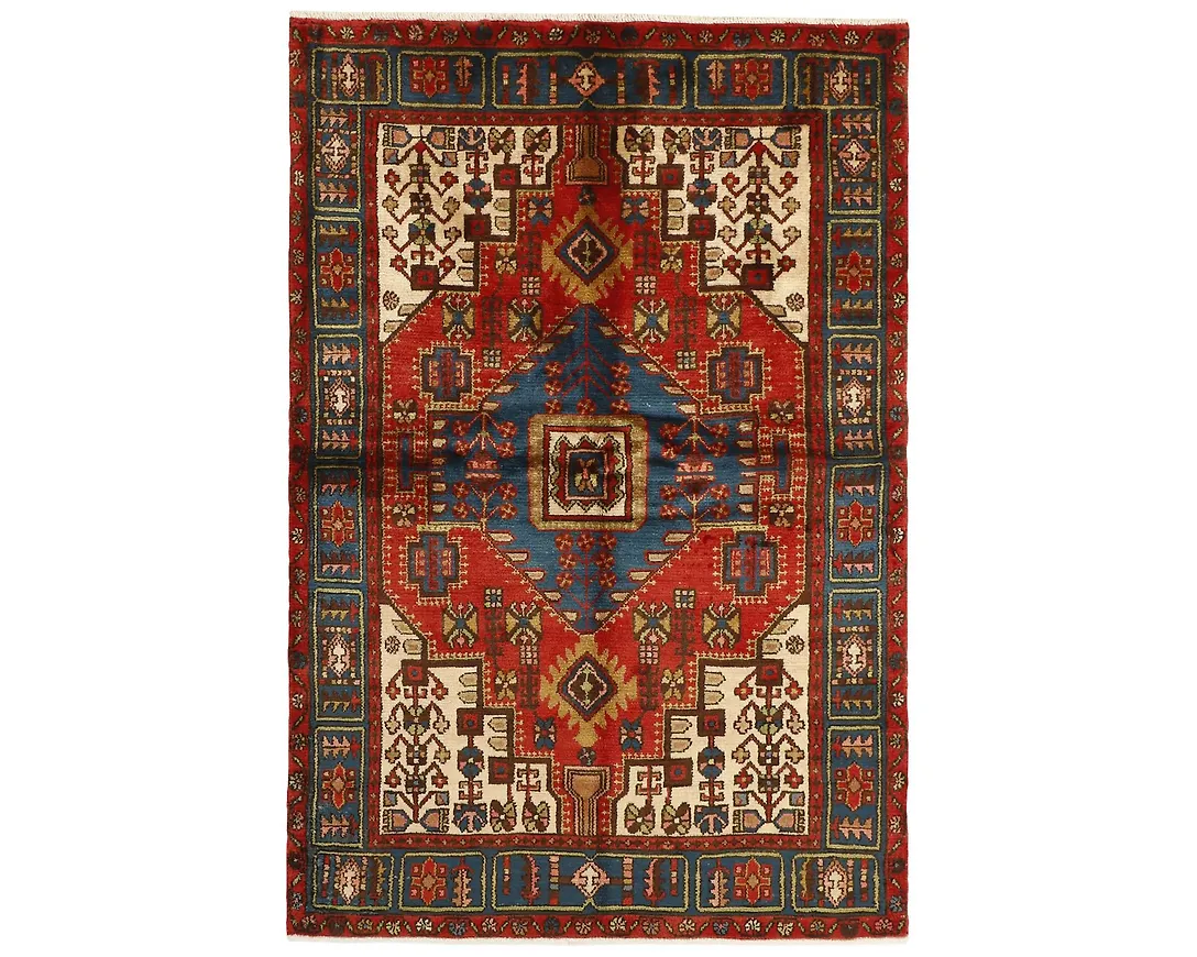 Snygg röd matta i bomull från Rezas.