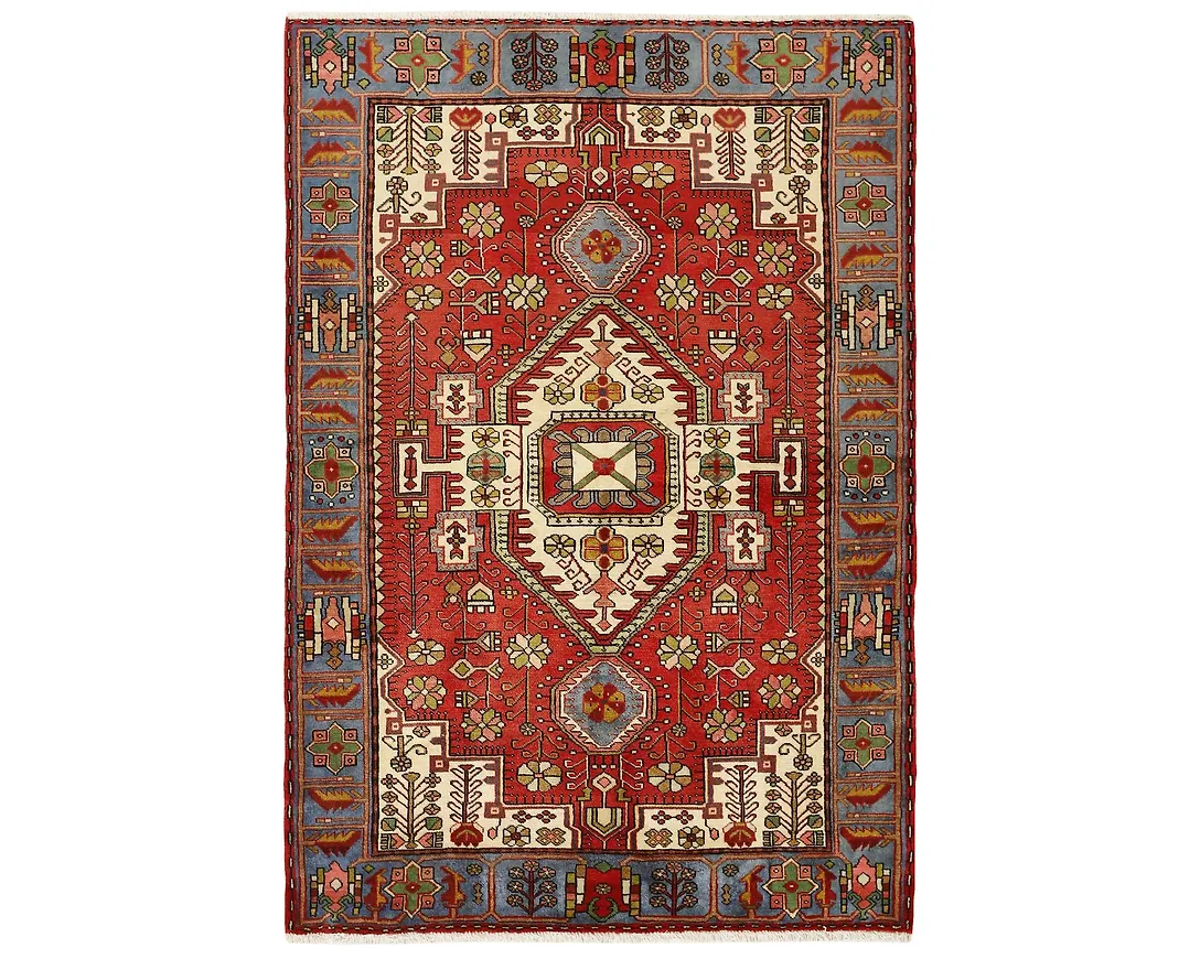 Komfortabel matta i röd färg gjord i bomull.