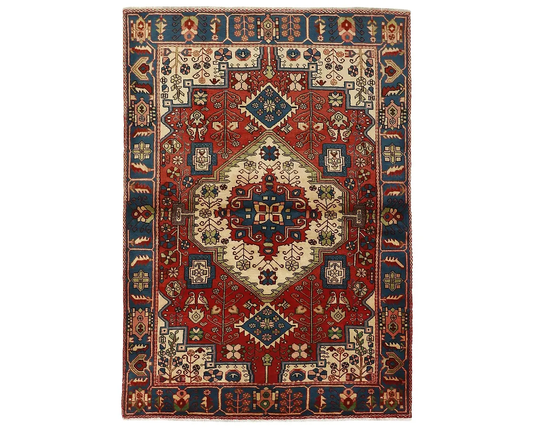 Fin blå matta i bomull från Rezas.