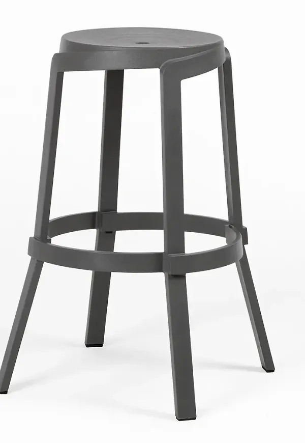 Klassisk barpall i grått från Nardi.