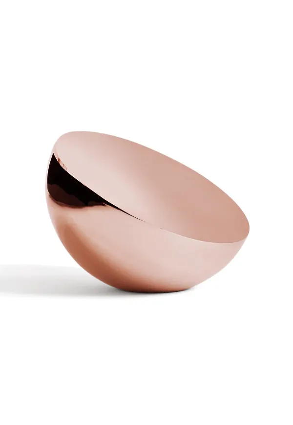 Riktigt trendig spegel i oranget från New Works.