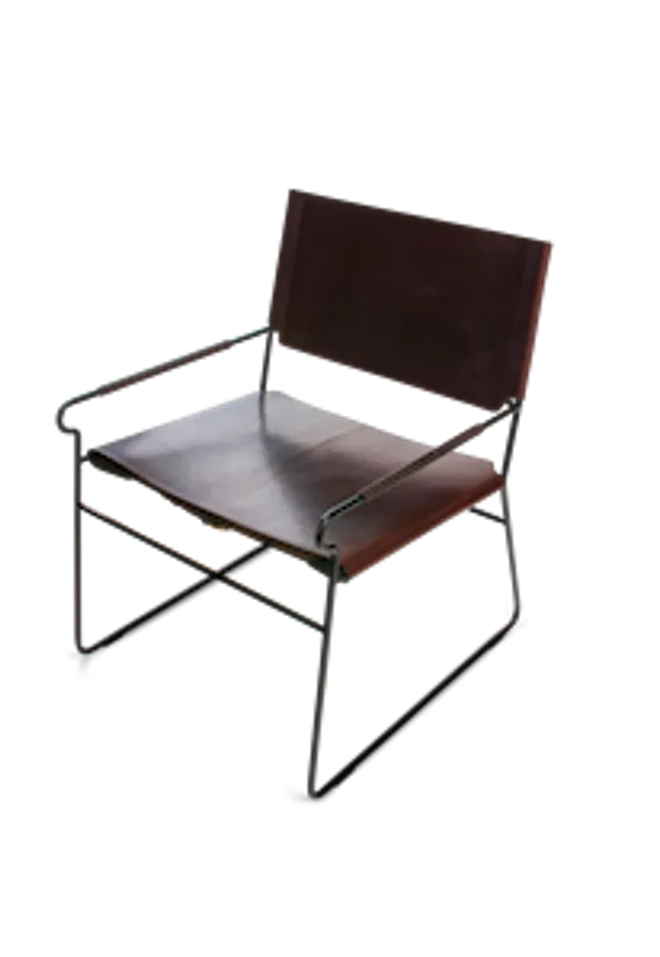 Skön fåtölj i läder från OX DENMARQ.