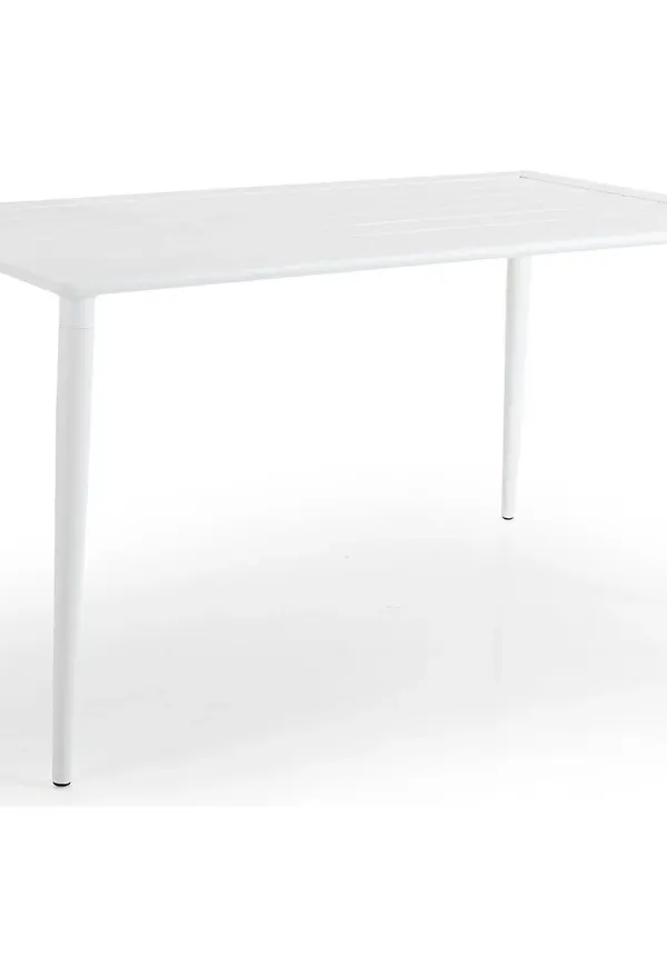 Härlig vit soffbord i aluminium från Brafab.