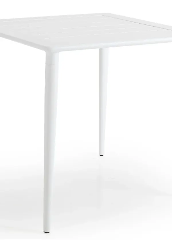 Skön brafab matbord i vit färg gjord i aluminium.