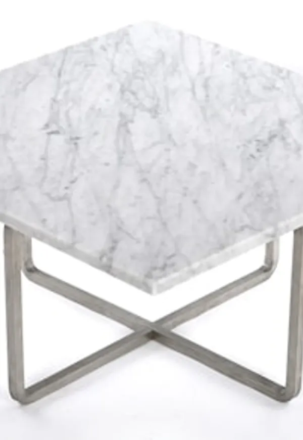 Vit OX DENMARQ-soffbord i exklusiv modell.