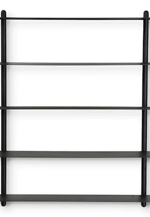 Snygg vägghylla i svart från Gejst.