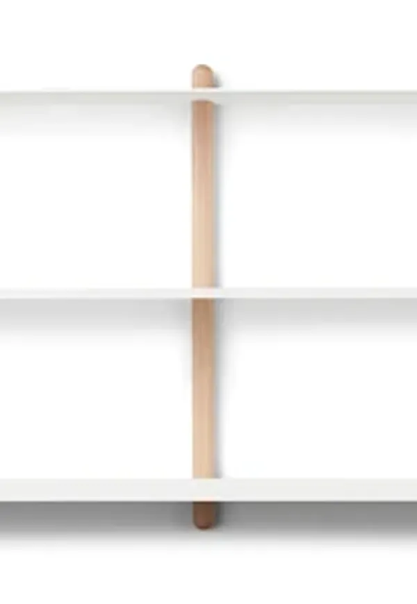 Vit Gejst-hylla i komfortabel modell.