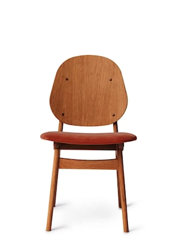 Röd Warm Nordic-ekstol i fantastiskt snygg modell.