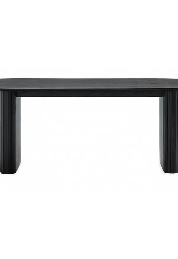 Svart No brand-ekbord i stilriktig modell.