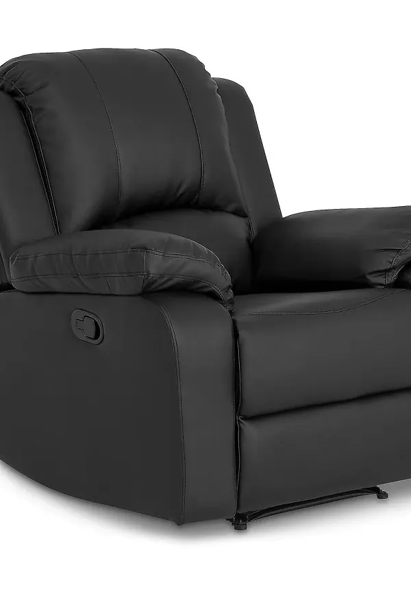 Mysig svart fåtölj 2026 från Comfort Living.