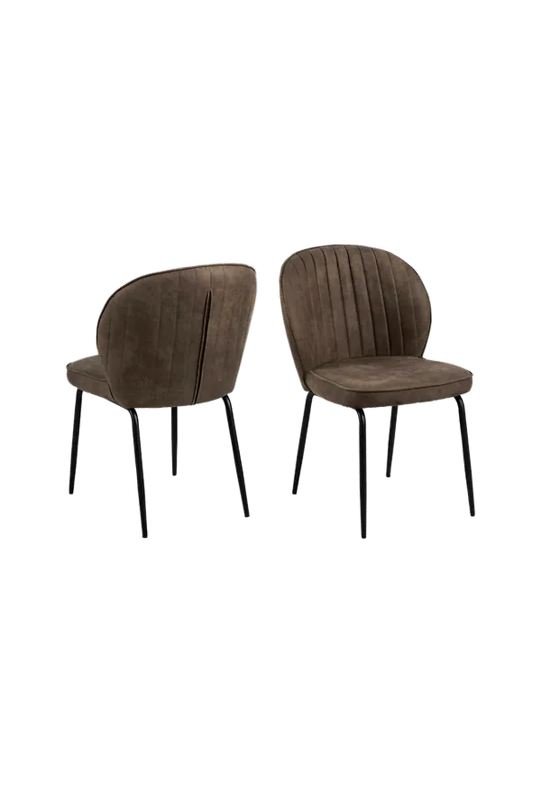 Ljusbrun NORDFORM-matsalsstol i otroligt fin modell.