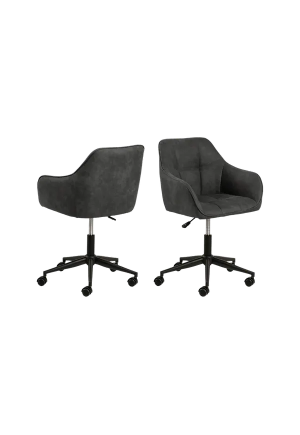 Mörkgrå NORDFORM-skrivbordsstol i otroligt fin modell.