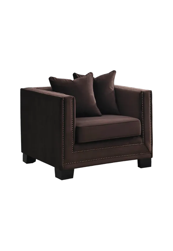 Brun Nordic Furniture Group-fåtölj i vacker modell.