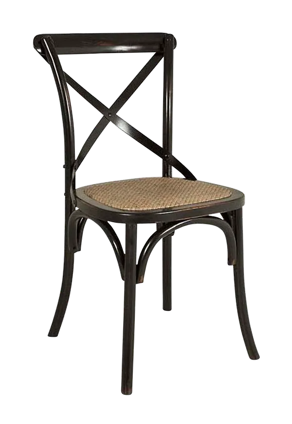 Superfin stol i svart färg gjord i björk.