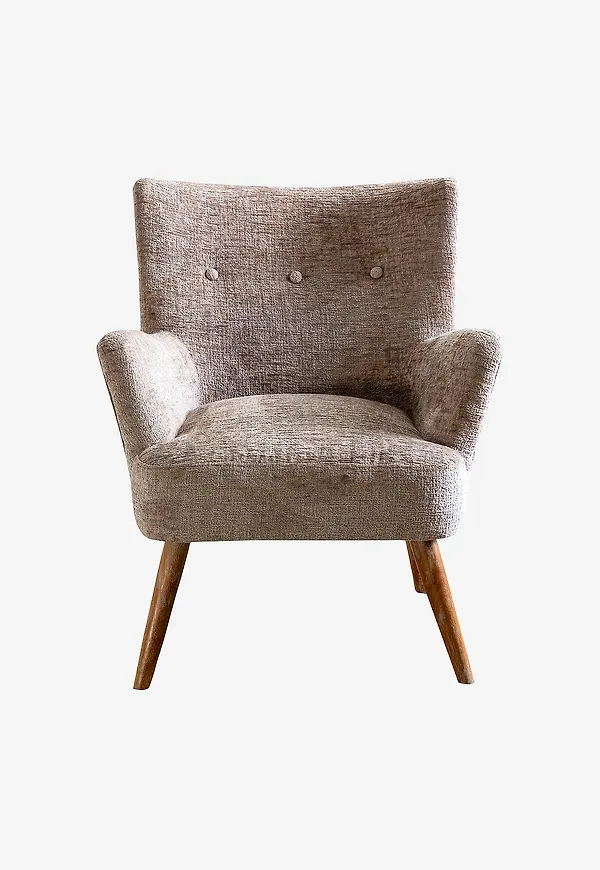 Trendig brun fåtölj 2025 från Nordic Furniture Group.