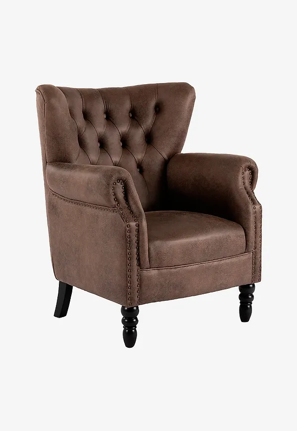 Brun Nordic Furniture Group-fåtölj i trendig modell.