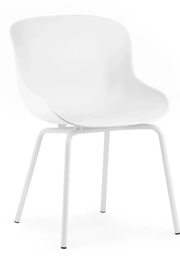 Vit Normann Copenhagen-stol i ikonisk modell.