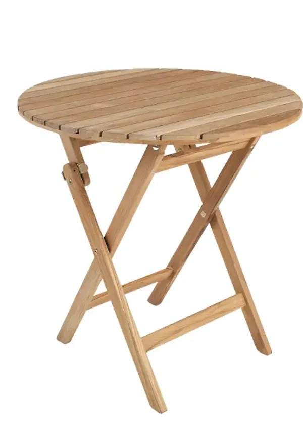 Brun Brafab-teaksoffbord i snygg modell.
