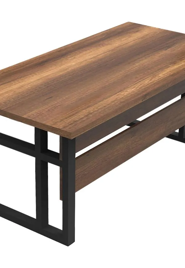 Superfin skrivbord i brun färg gjord i teak.
