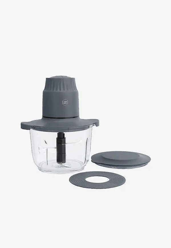 Grå OBH Nordica-köksmaskin i modern modell.